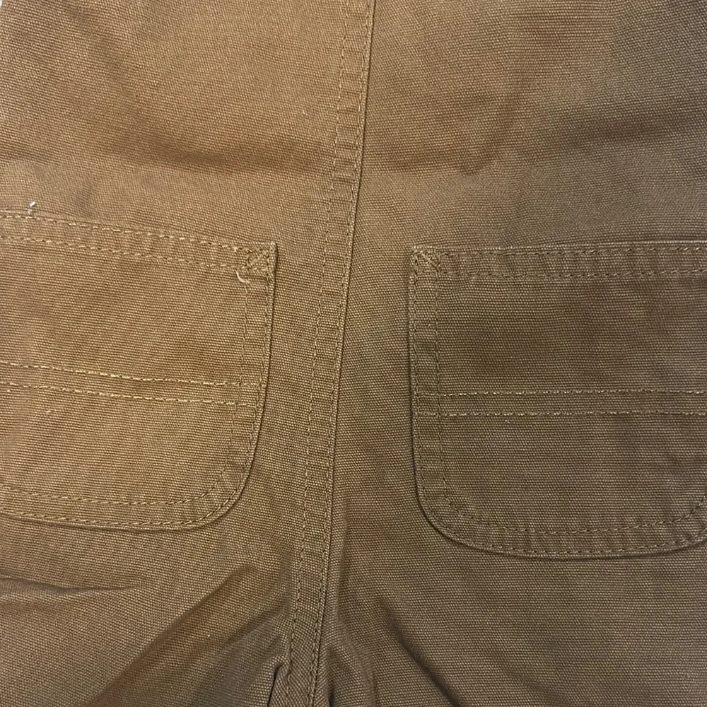 Carhartt Brown Overalls Sturdy Cotton Adjustable Straps